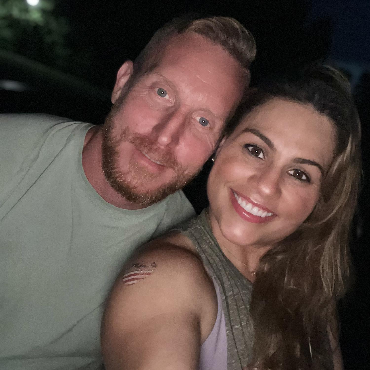 Our second date.  I saw fireworks (it was the 4th of July)🎆