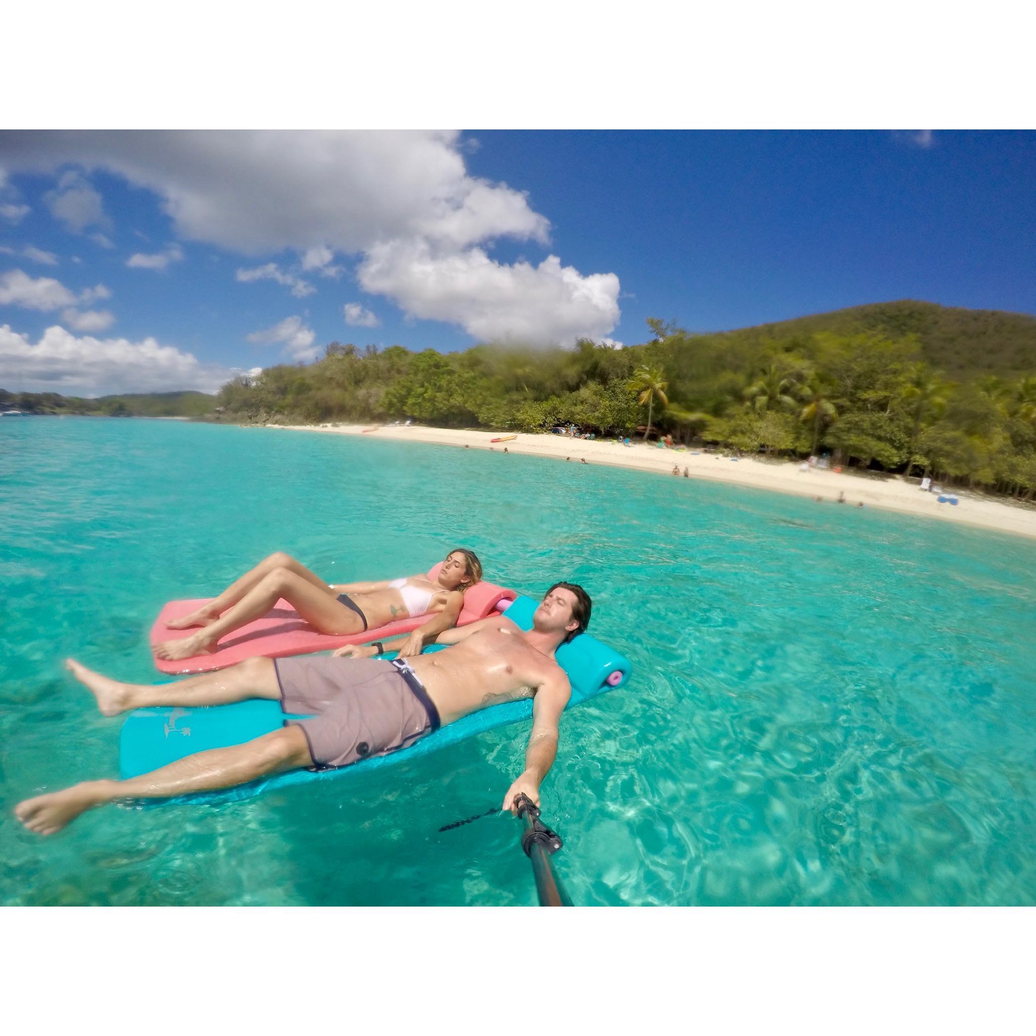 Relaxing in St. John