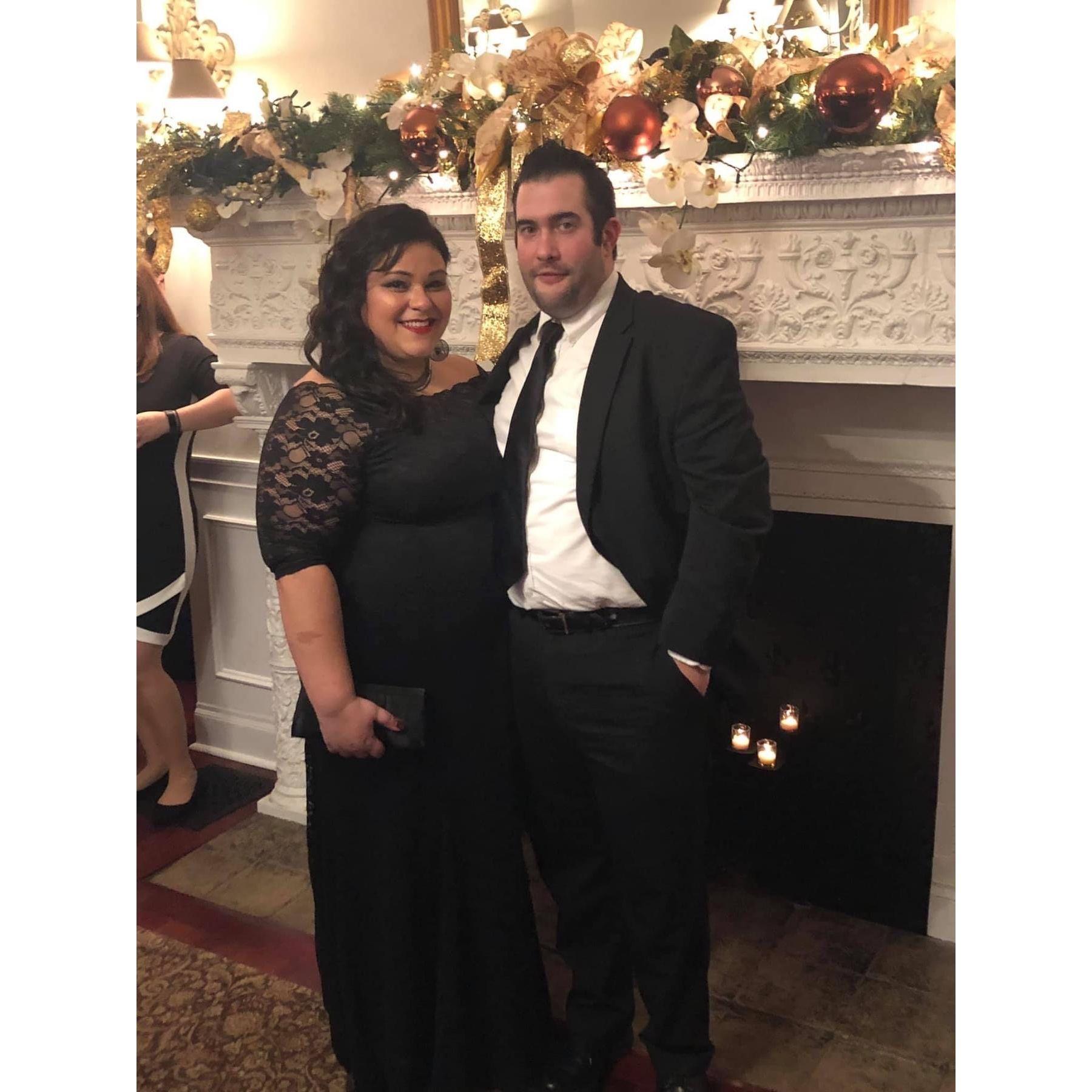 Black tie wedding means getting to dress up!