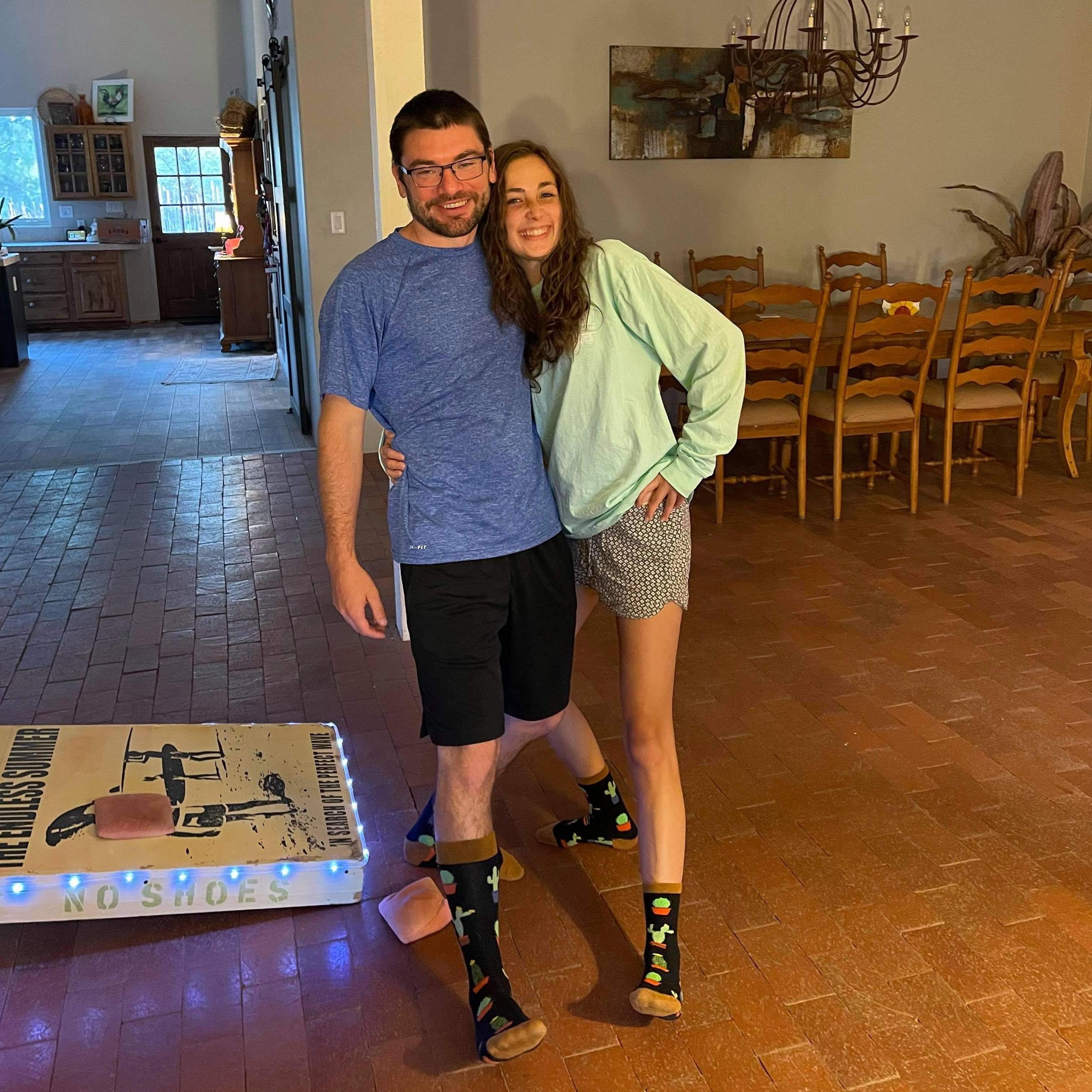 Cornhole tournament in Arizona ft matching socks