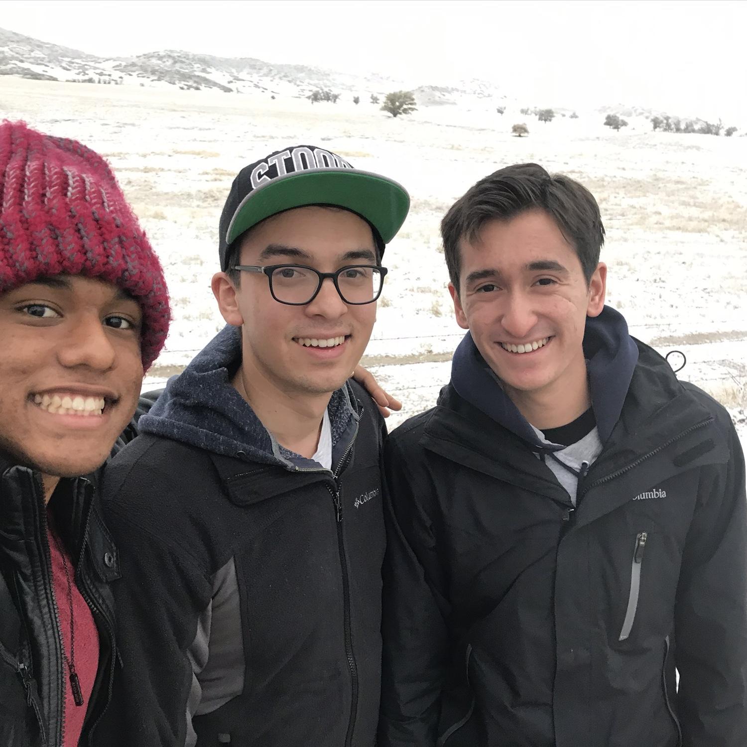 DJ, Samuel, and Ben in their natural habitat (together)
