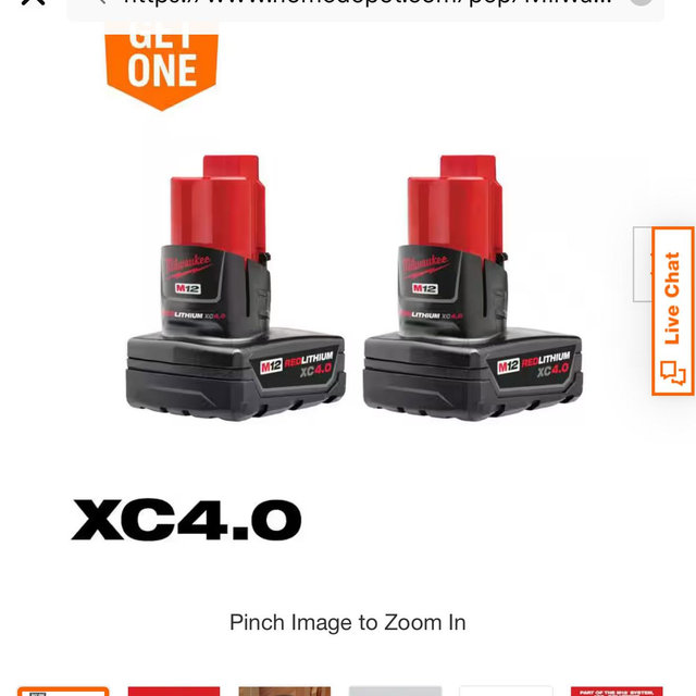 Milwaukee M-12 Battery 2 Pack