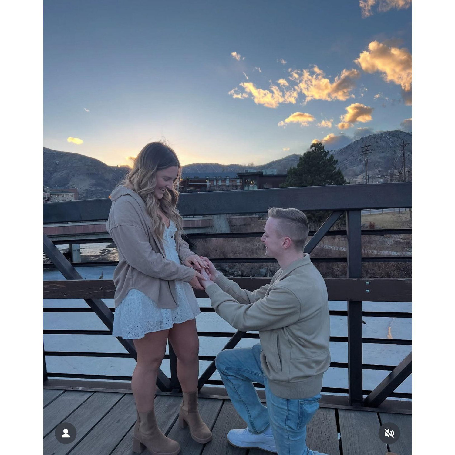 The proposal in Golden where she said YES