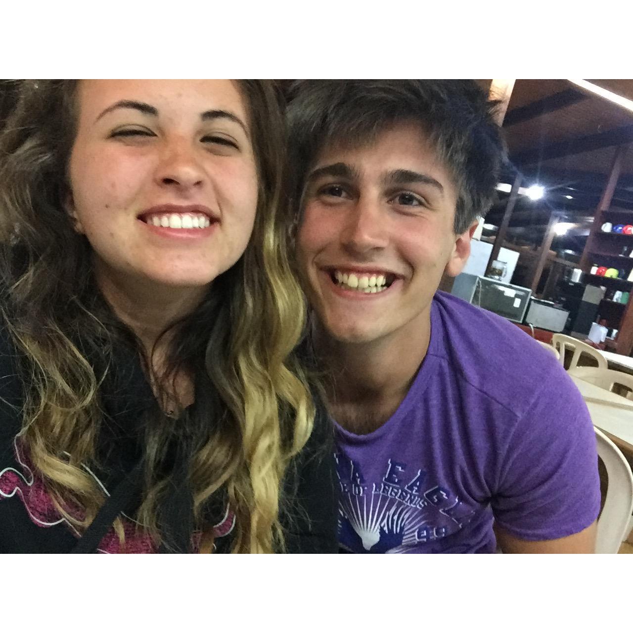 Our FIRST picture together (March 2nd, 2016).