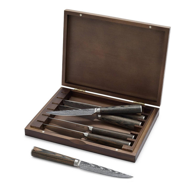 Bobby Flay by GreenPan 6pc Stainless Steel Steak Knife Set