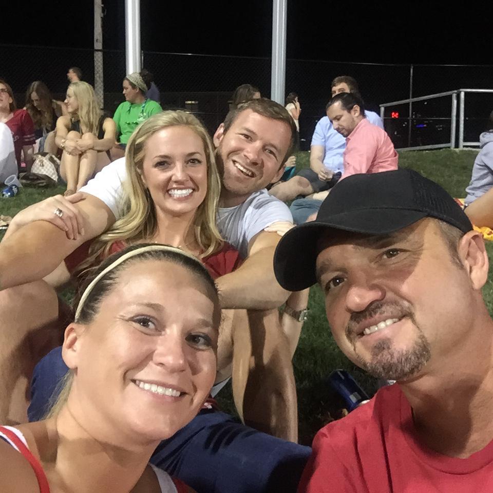 Our very first picture together at a Sounds baseball game with Deborah and Steve 2016.