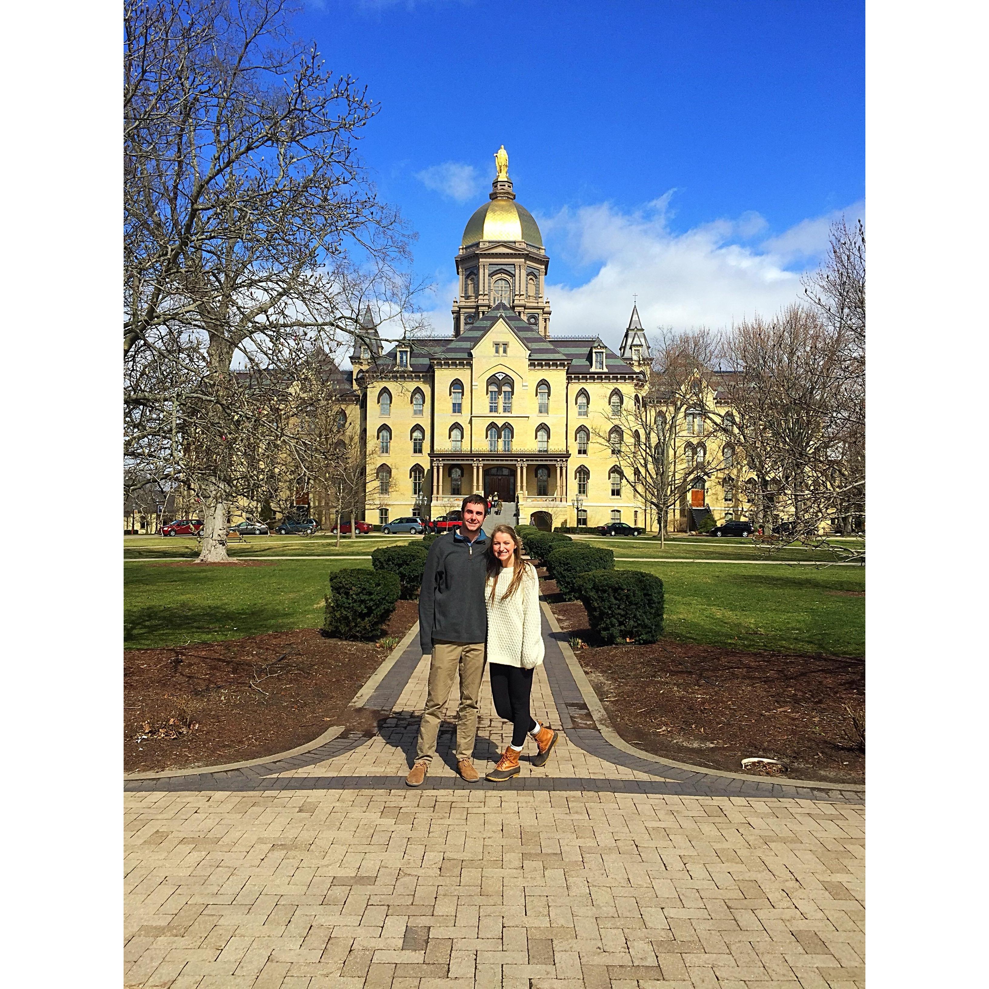 Dan visits ND!