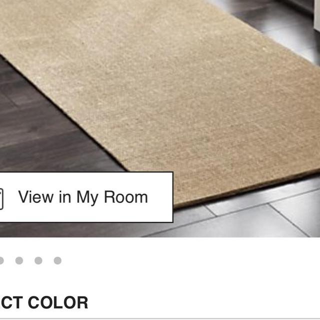 Crate and Barrel Sisal Almond 2.5’x 8’ Rug Runner
