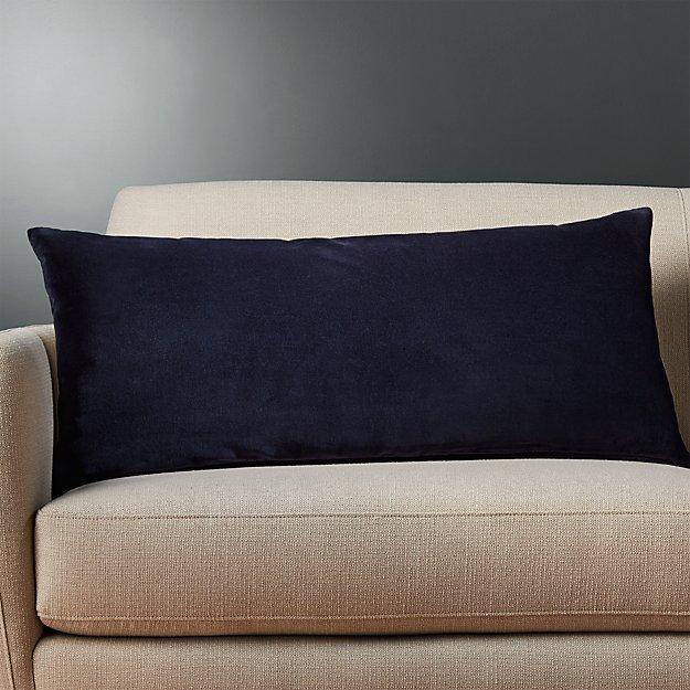 36"x16" leisure navy pillow