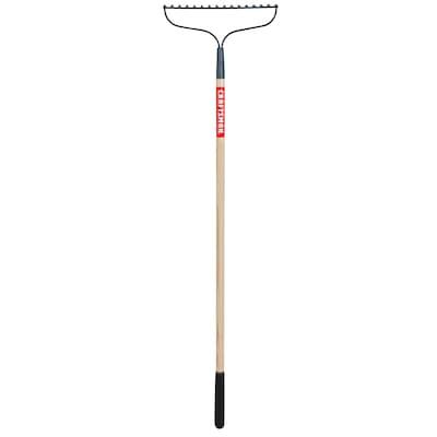 CRAFTSMAN 57.25-in L Wood-Handle Welded Steel Garden Rake