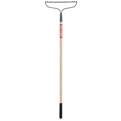 CRAFTSMAN 57.25-in L Wood-Handle Welded Steel Garden Rake