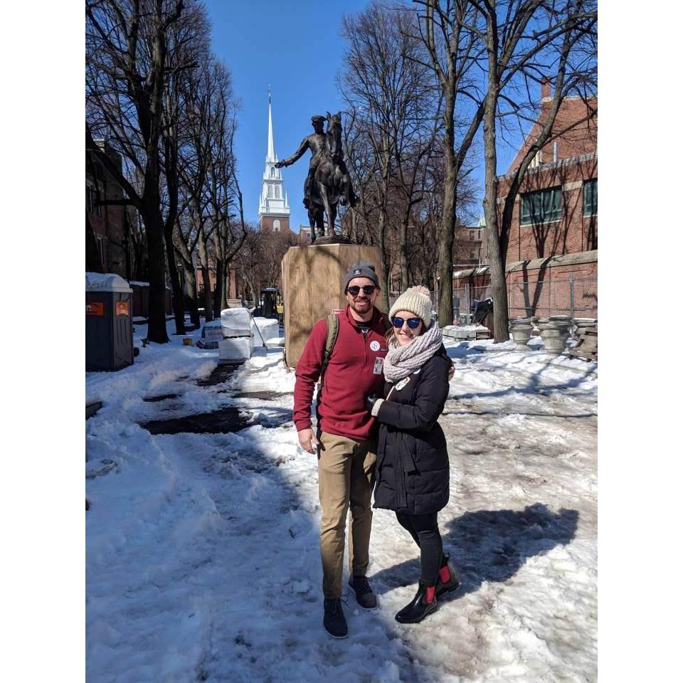 This was our first trip together. We visited Boston, MA!
