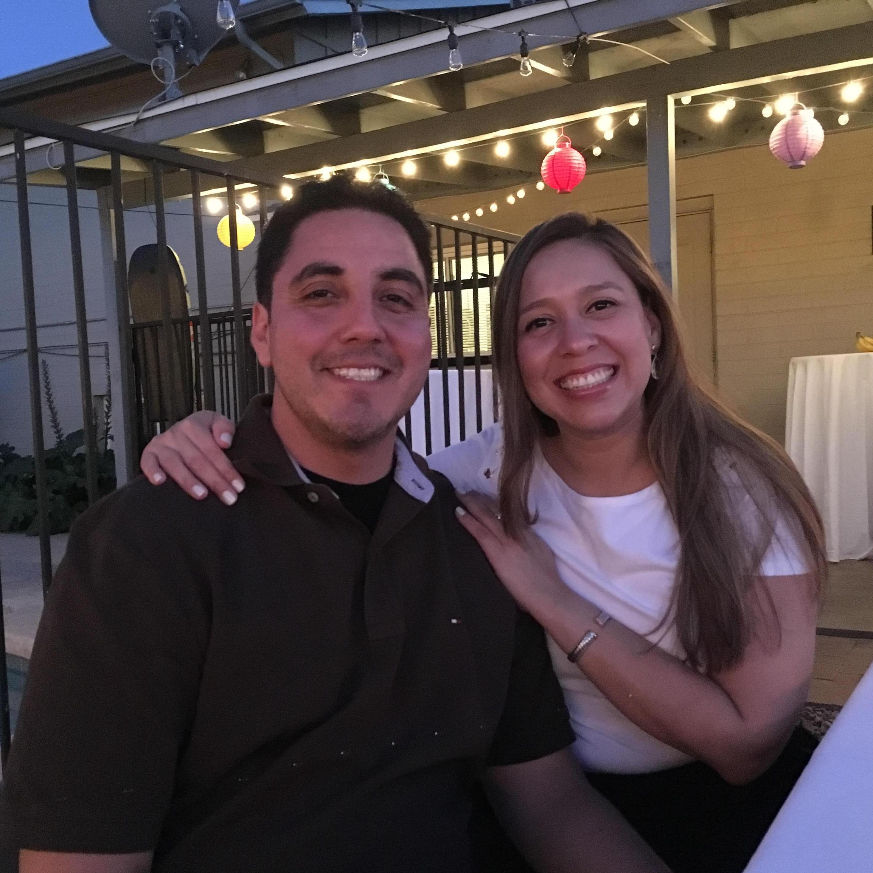 Celebrating at a cousin's graduation