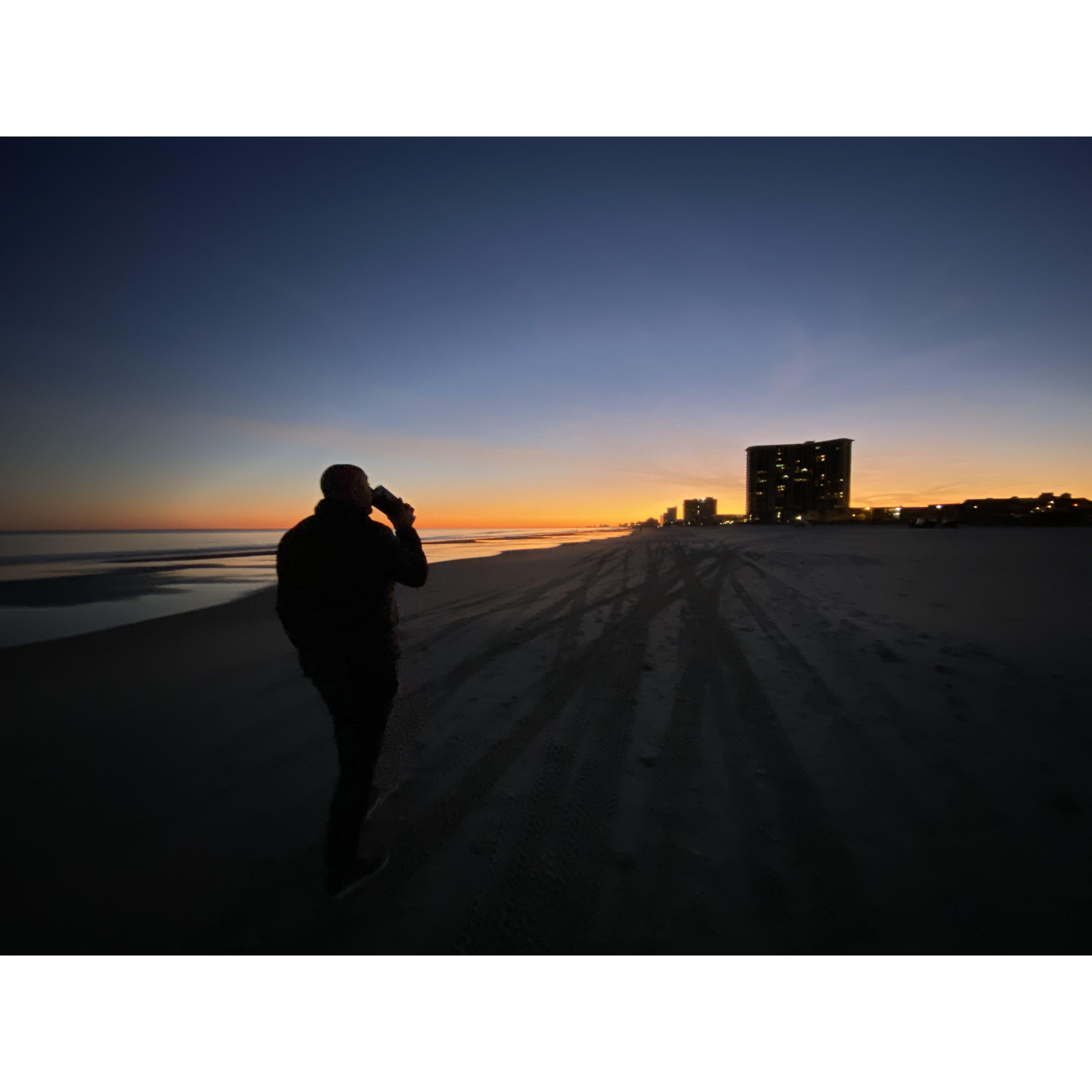 We caught a gorgeous sunset when we visited Myrtle Beach, SC in January 2023.