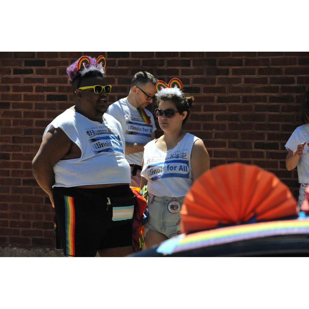 Happy Pride! It's much more fun to walk in a parade then watch it!