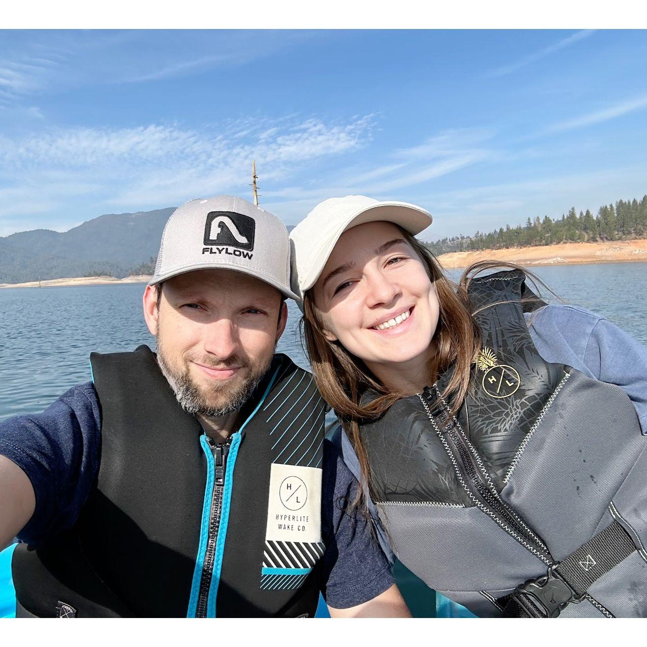 Kayaking on Lake Shasta