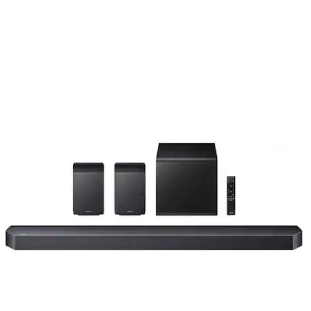 Samsung - Q-Series Soundbar HW-Q930F 9.1.4 ch w/ Subwoofer + Rear Speaker - Titan Black