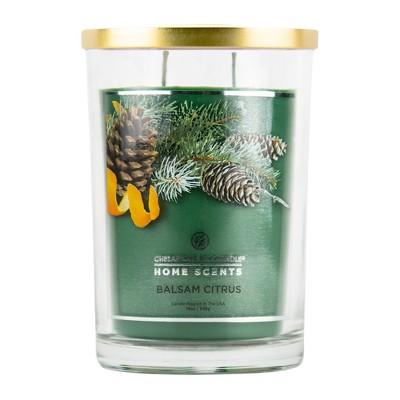 19oz Glass Jar 2-Wick Candle Balsam Citrus - Home scents By Chesapeake Bay Candle