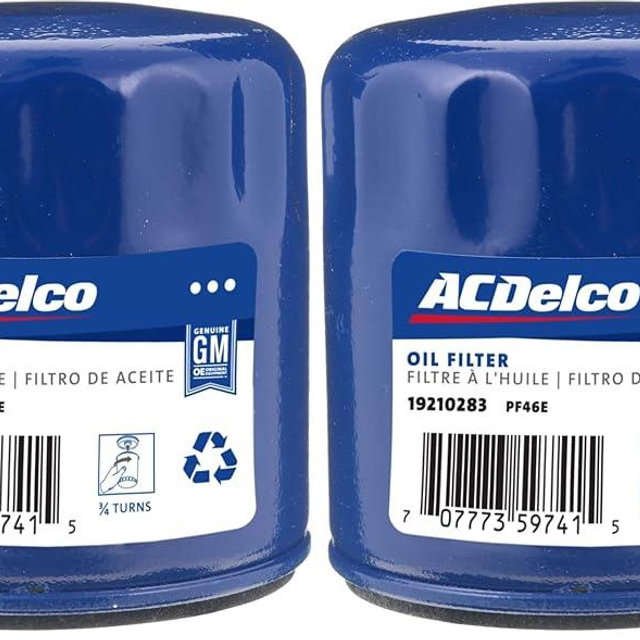 ACDelco GM Original Equipment PF46E Engine Oil Filter (Pack of 2)