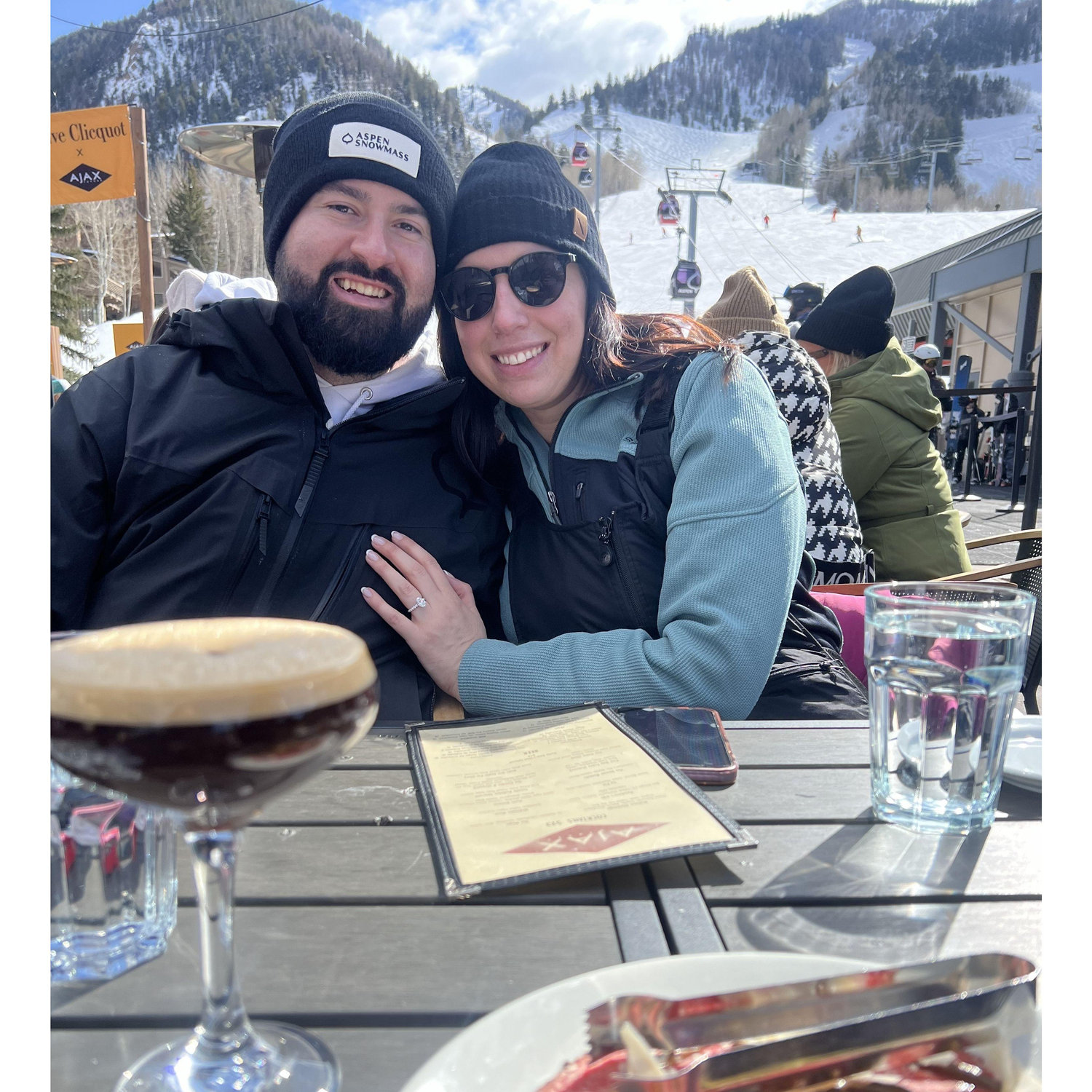 The day after we got engaged