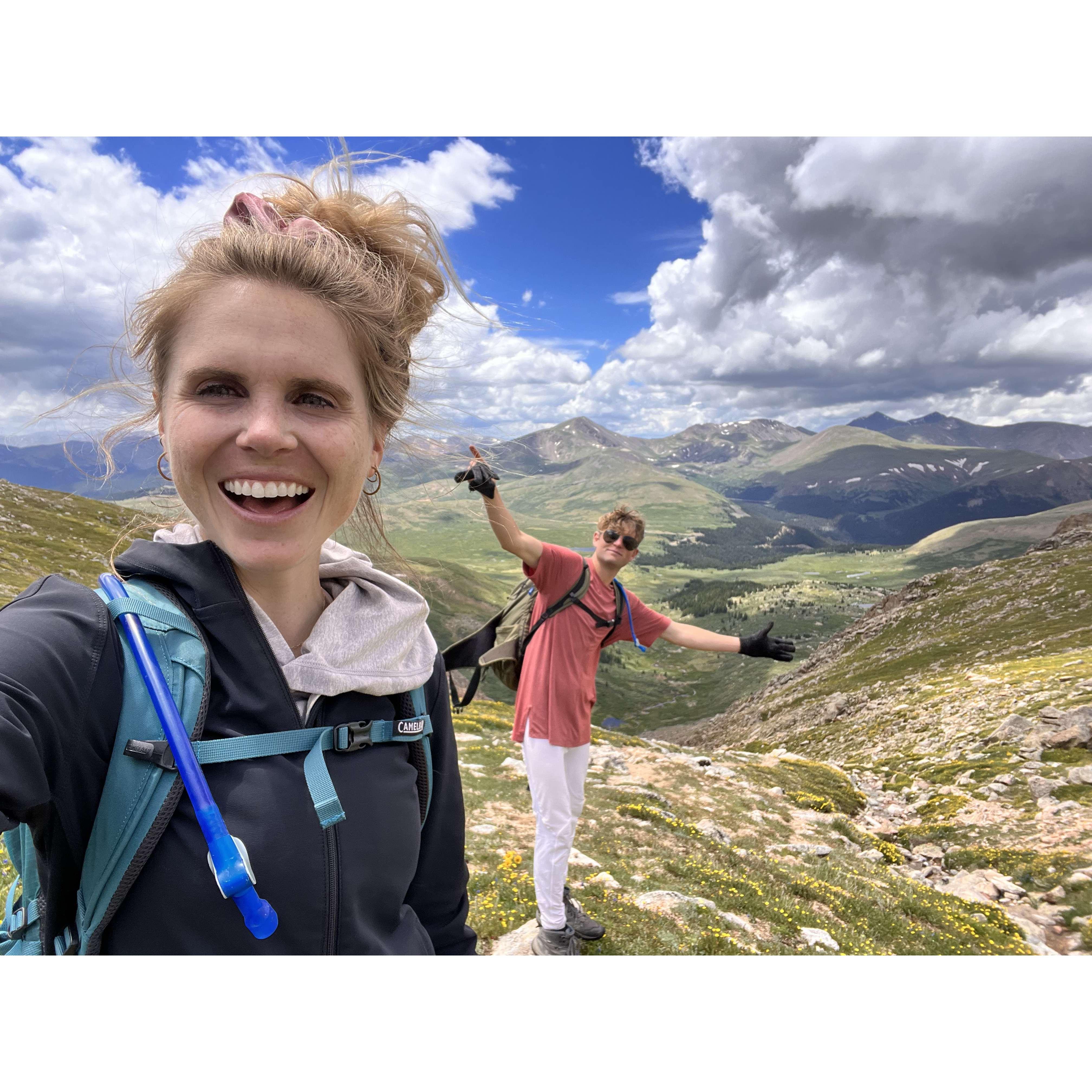 Descending from Mount Evans