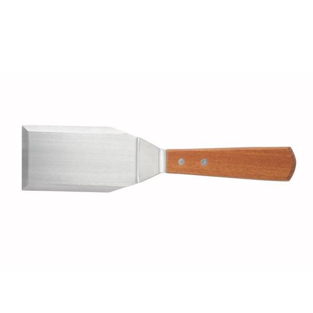 Winco TN719 Turner w/ 5 1/8 x 2 7/8" Blade & Wooden Handle