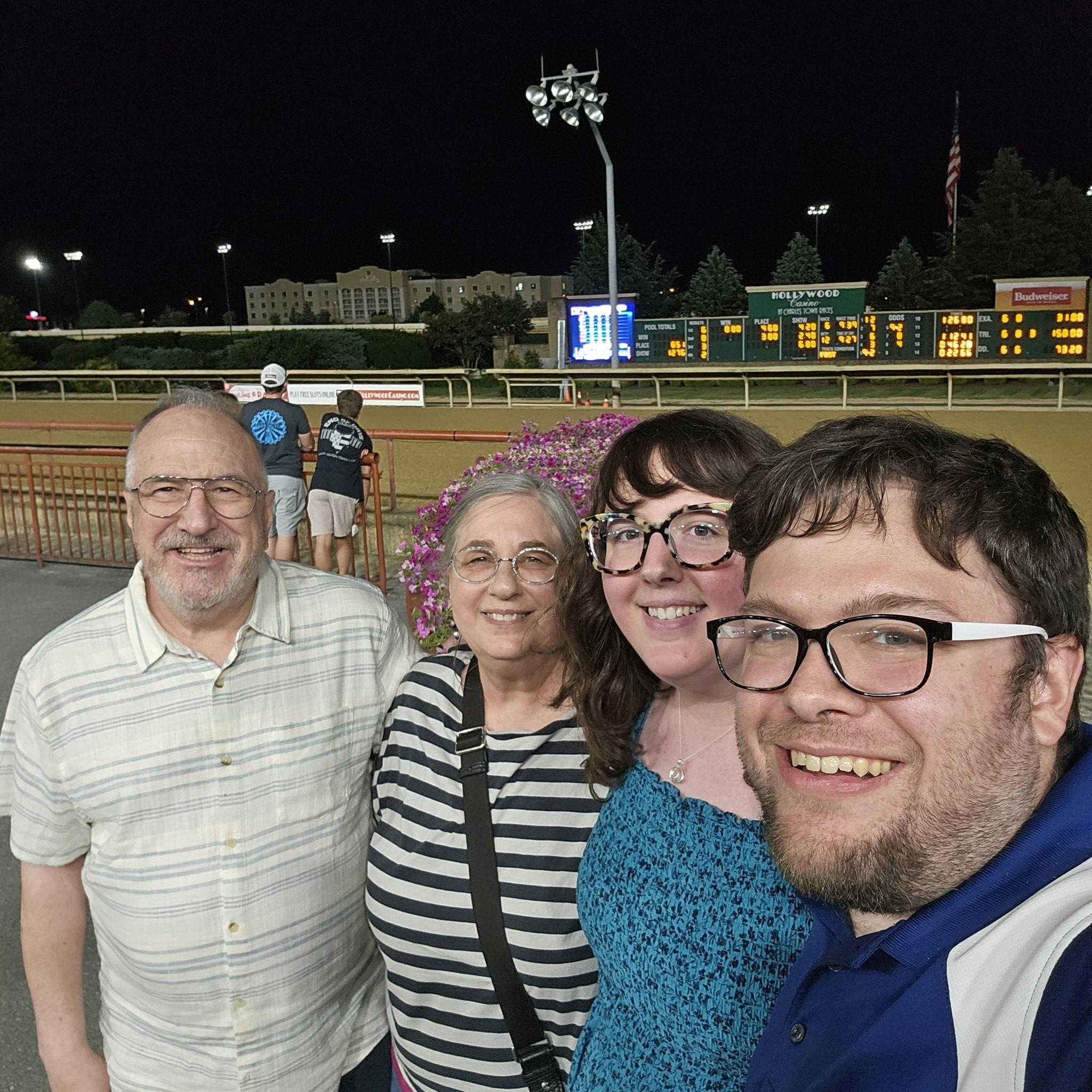 Phil took the Gallas's to a horse race. It was a good bet.