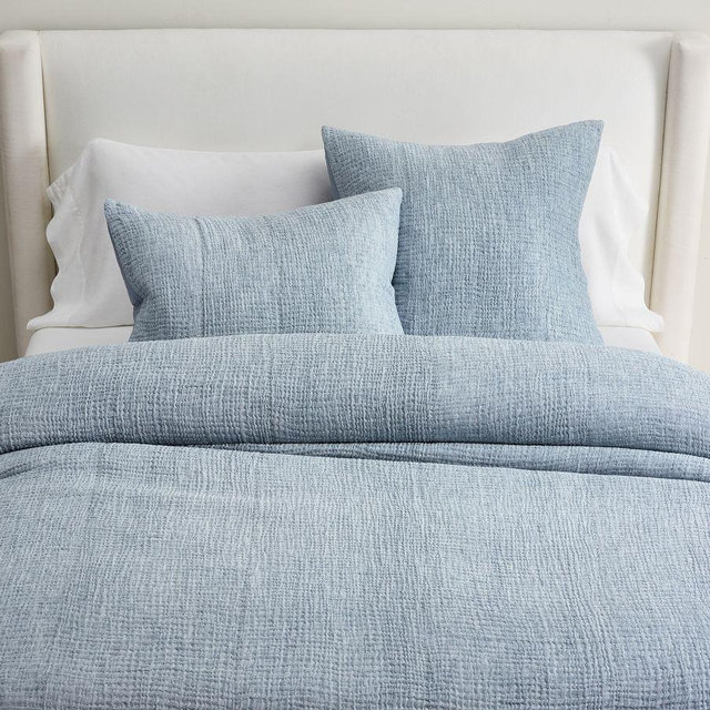 Cloud Duvet Cover, Steel Blue, King/Cal. King