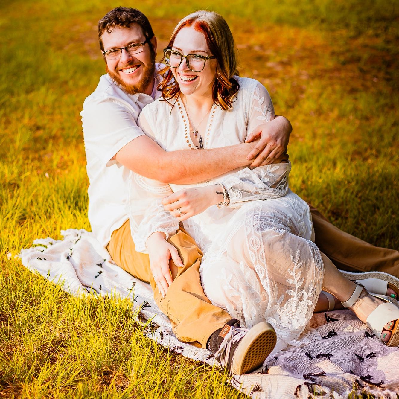 We laughed the whole time we took our engagement photos!
