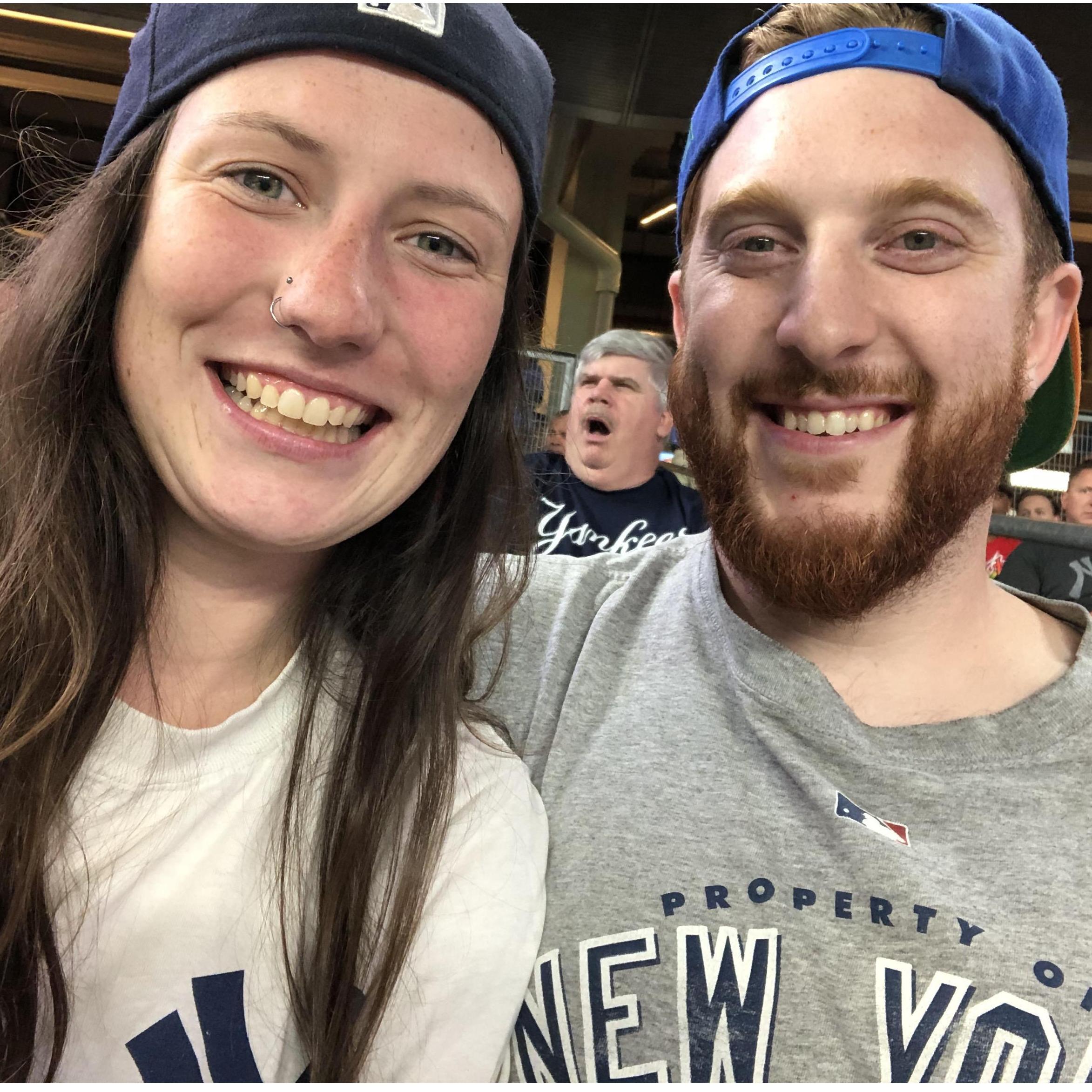 Sure, we're good looking, but check out our photobomber!