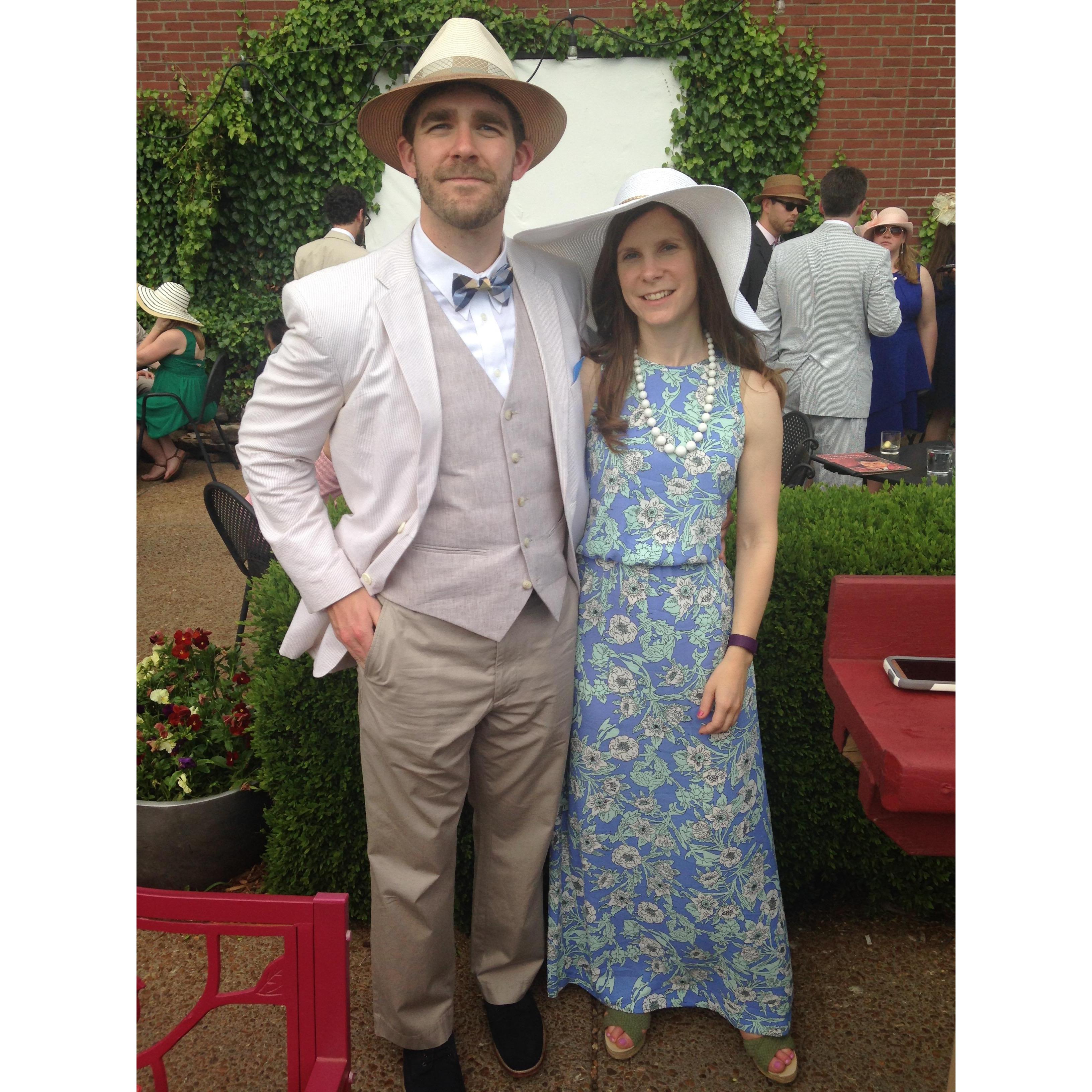 The Kentucky Derby party at the Royale in St. Louis. John's favorite yearly activity.