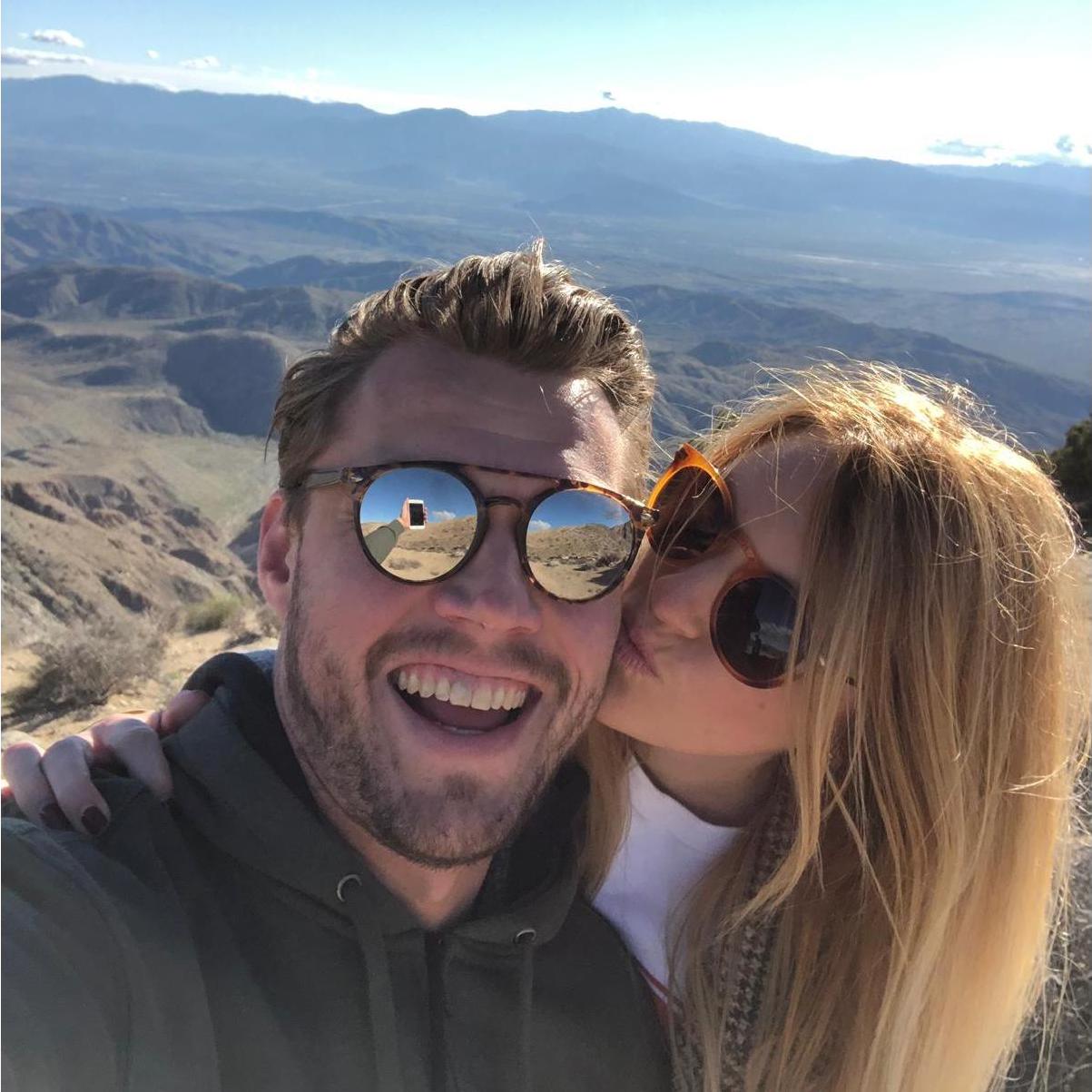 Our first weekend together at Joshua Tree National Park. That's also the weekend when Dennis changed my name in his phone to "Baby Croissant" When I asked him why, he said because it's French
