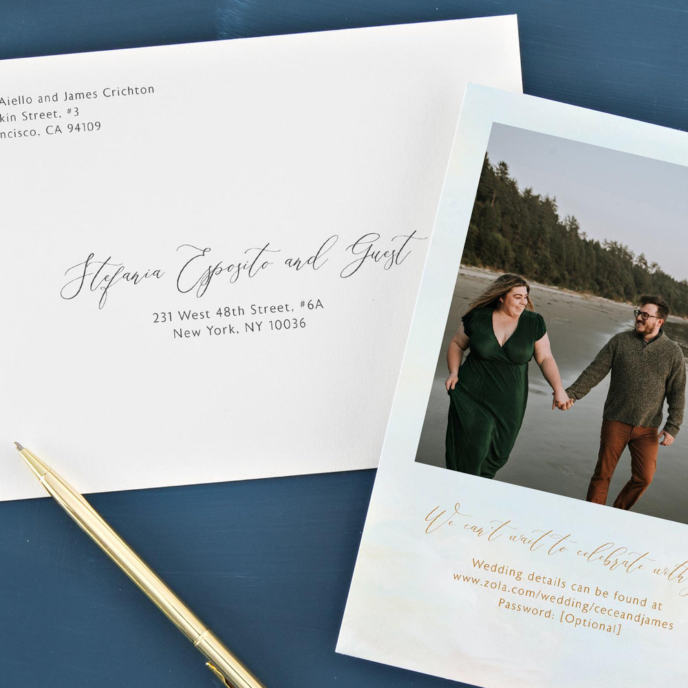 Zola Wedding Invitations - Andalusia Portrait