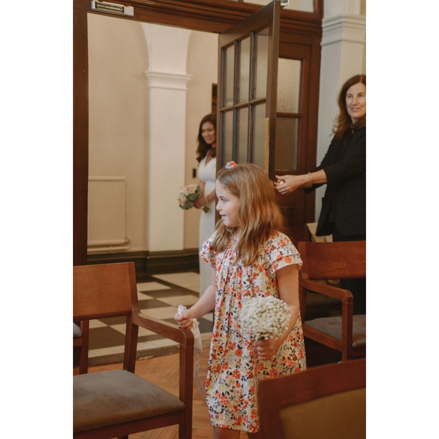 Our wonderful flower girl.