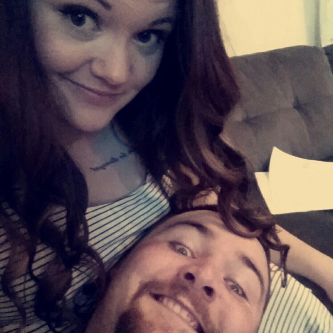 Snuggles after Zoe's birthday party.