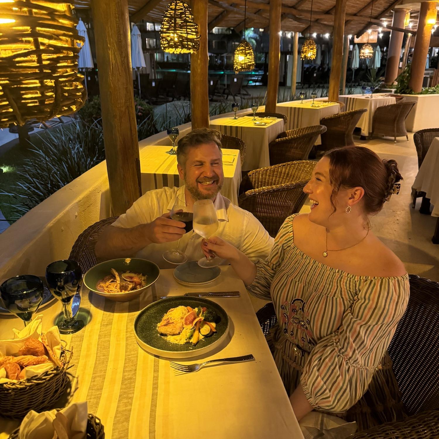 Cheers to beachfront dinners in Puerto Vallarta!