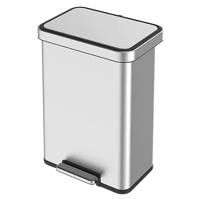 EKO® Cozy Stainless Steel 45-Liter Step Trash Can