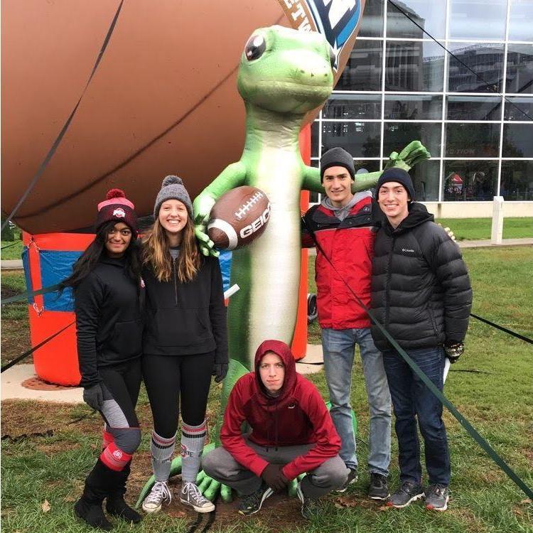 Our first photo together freshman year of college at an OSU game