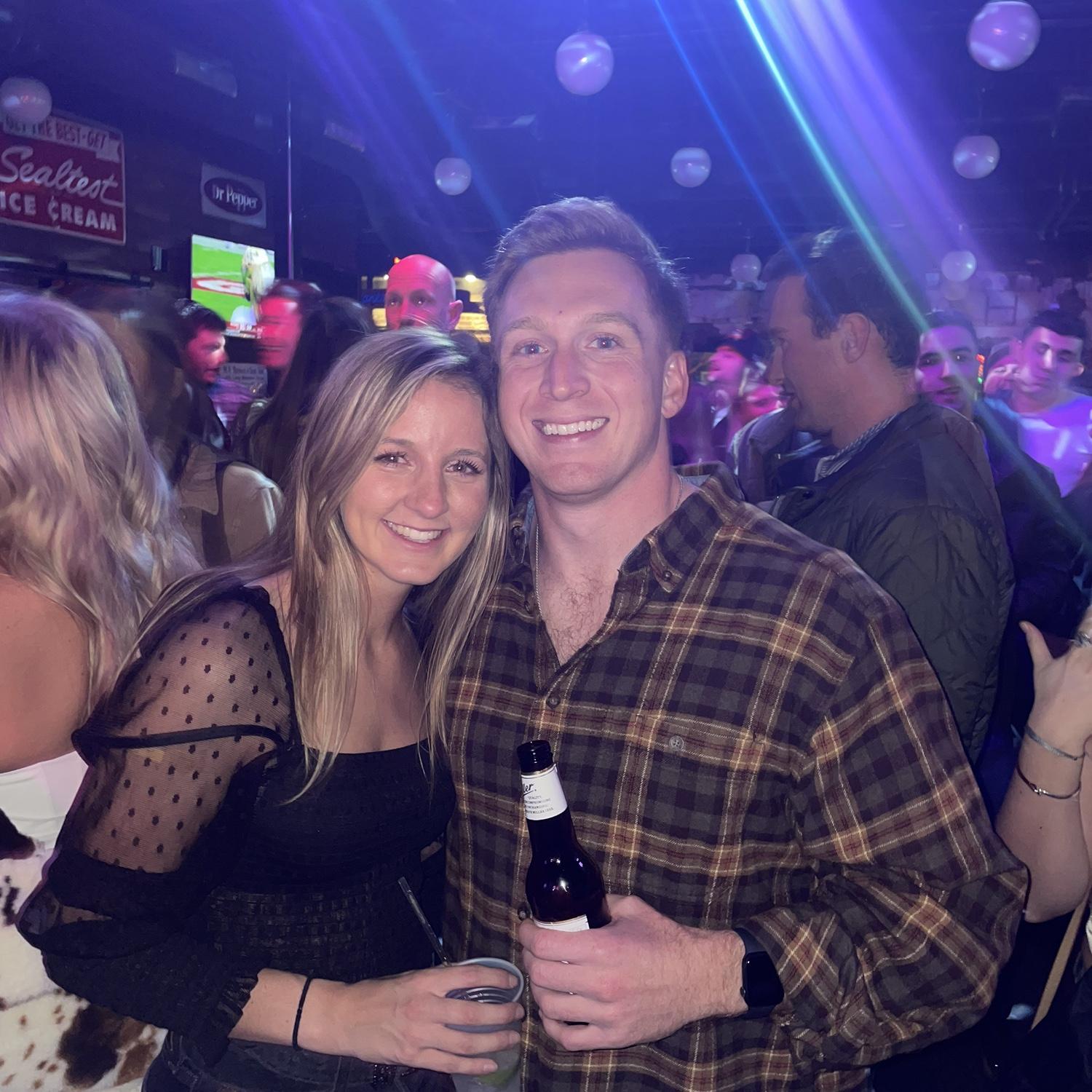 Our first photo together after Garrett made it OFFISH Jan 7 2022