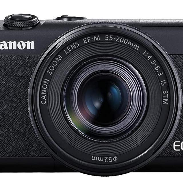 Canon EOS M200 Compact Mirrorless Digital Vlogging Camera with EF-M 15-45mm Lens, Vertical 4K Video Support, 3.0-inch Touch Panel LCD, Built-in Wi-Fi, and Bluetooth Technology, Black