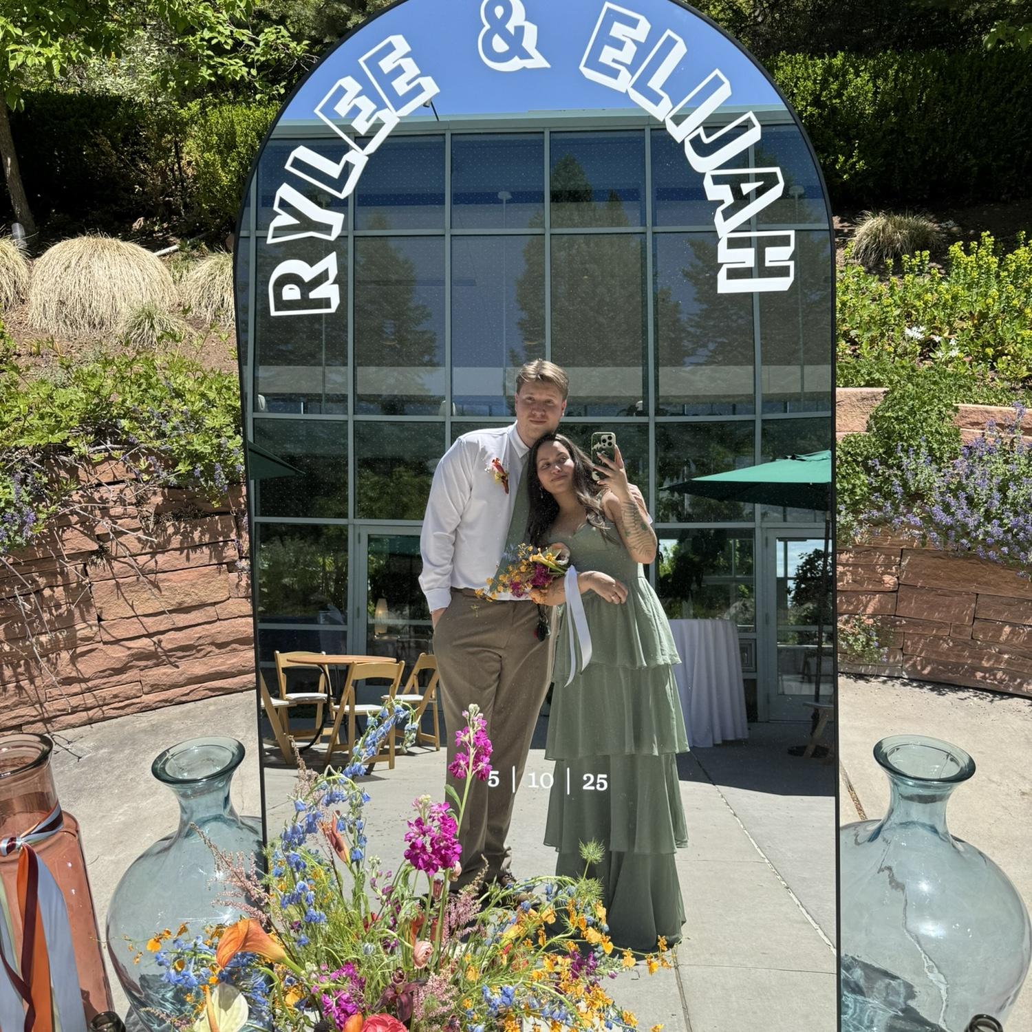 Our dear friend’s wedding where we were both in the grooms and brides parties!