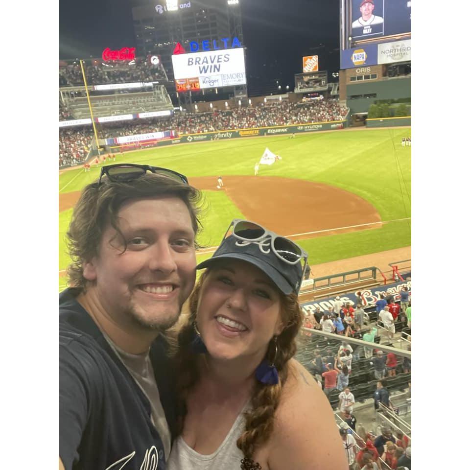 Austin's birthday, celebrated at Truist Park with Austin's favorite team - The Braves.