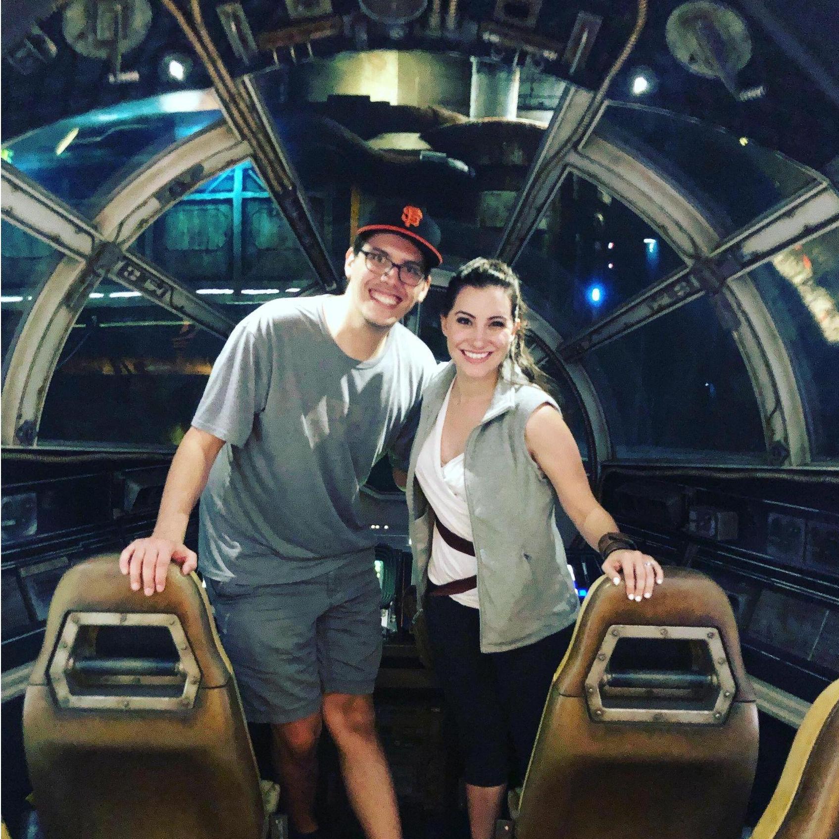 Zach and Britt at Disneyland, 2019