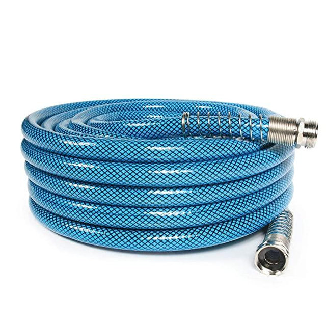 Camco 50ft Premium Drinking Water Hose - Lead Free and Anti-Kink Design - 20% Thicker Than Standard Hoses - Features a 5/8" Inner Diameter (21009)