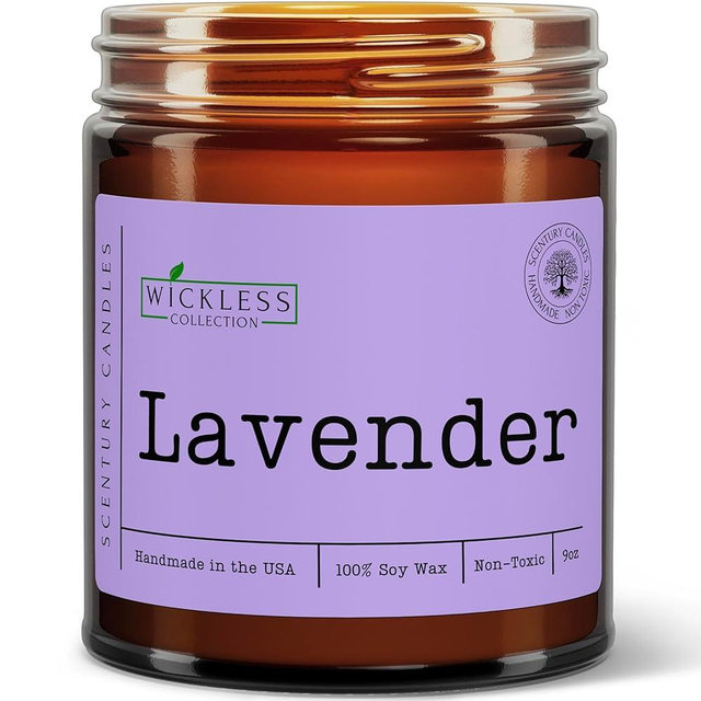 Wickless Lavender Scented Candles for Candle Warmer Lamp, Many Scents to Choose, 100% Non-Toxic Soy Wax, Candle Melts for Warming Plate, Handmade in The USA (Lavender)