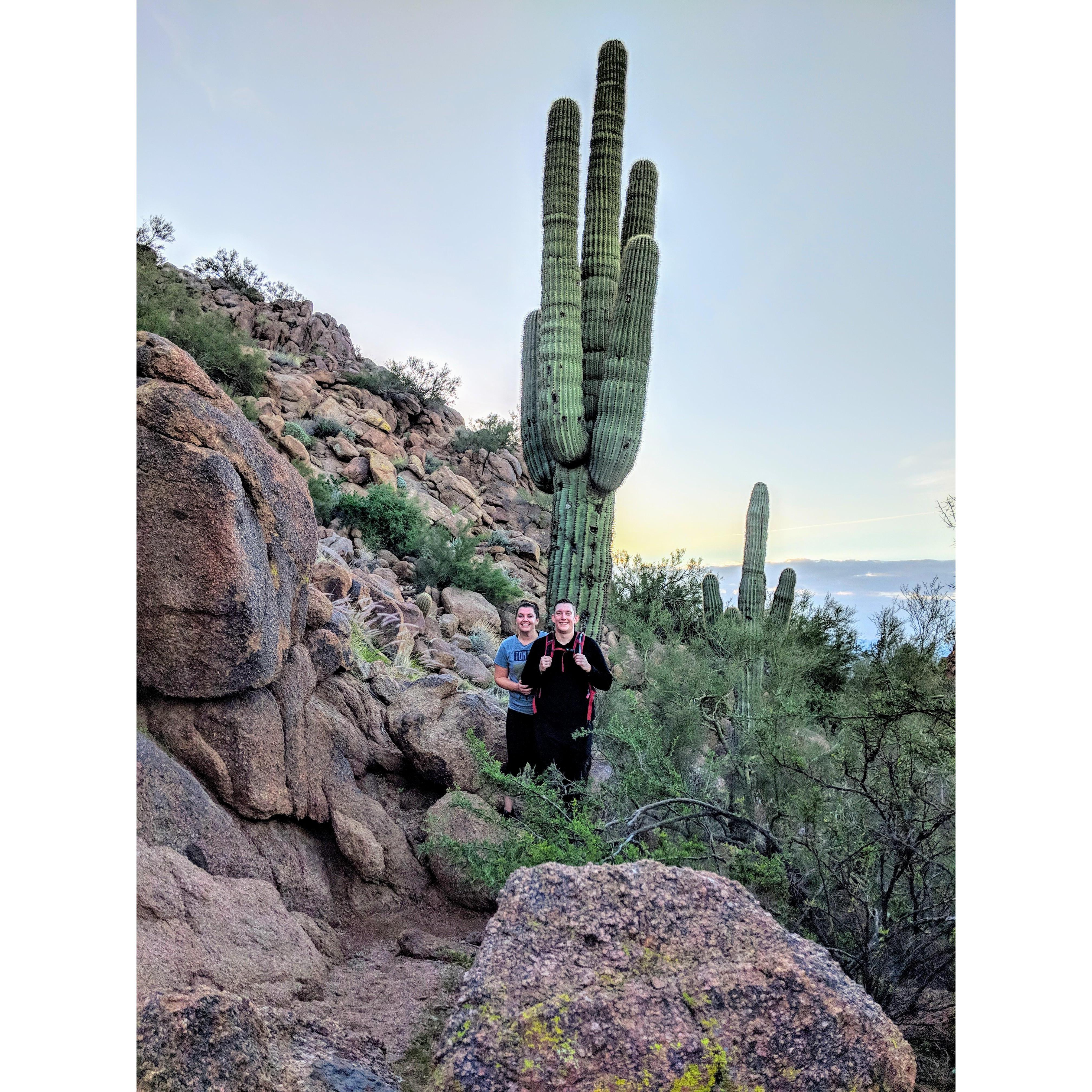 Visiting Aaron's family in Arizona