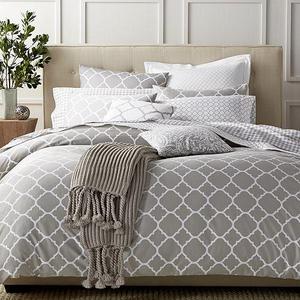 Geometric Dove Full/Queen Comforter Set