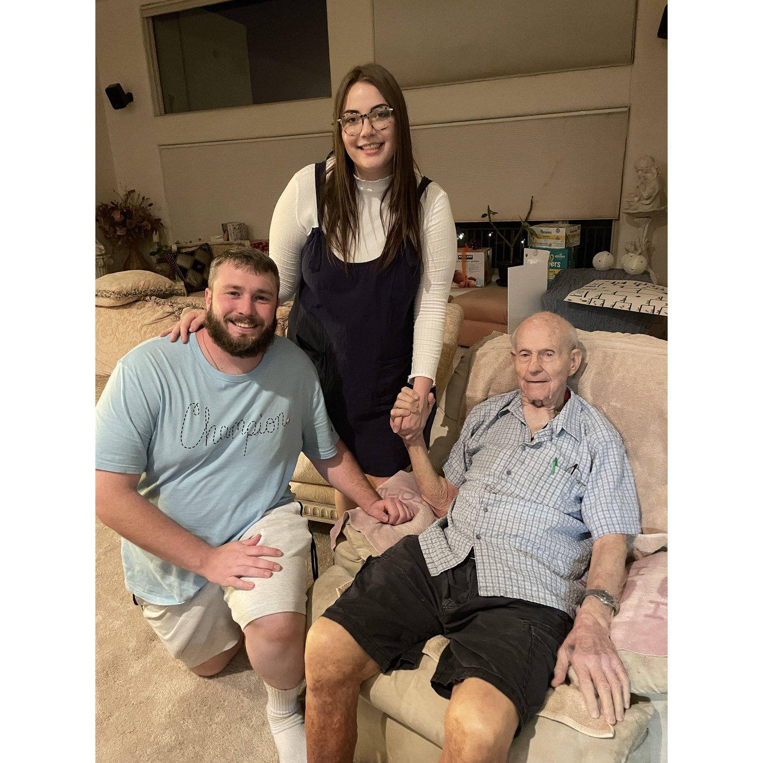 Grandpa Ray might not be here but his love still surrounds us. Forever grateful Grandpa got to meet the love of my life.