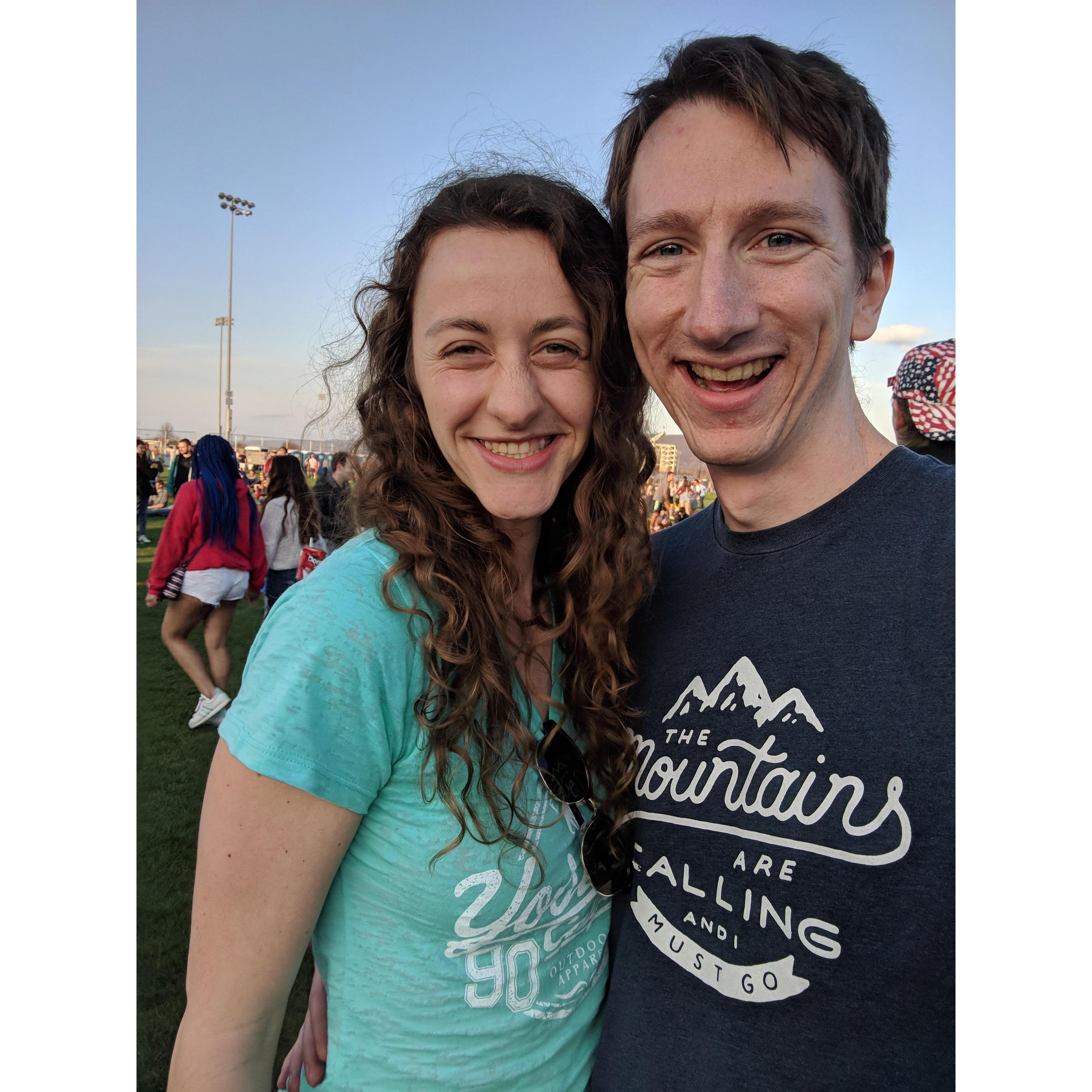 One day, we scurried over and caught the last few songs of Judah & The Lion at a free concert nearby.