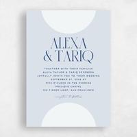 Blue Wedding Invitation - Seibel Classic